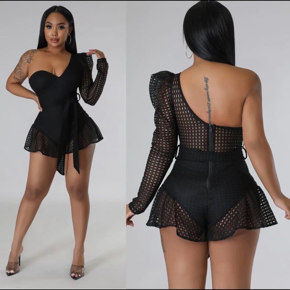 One Shoulder Romper